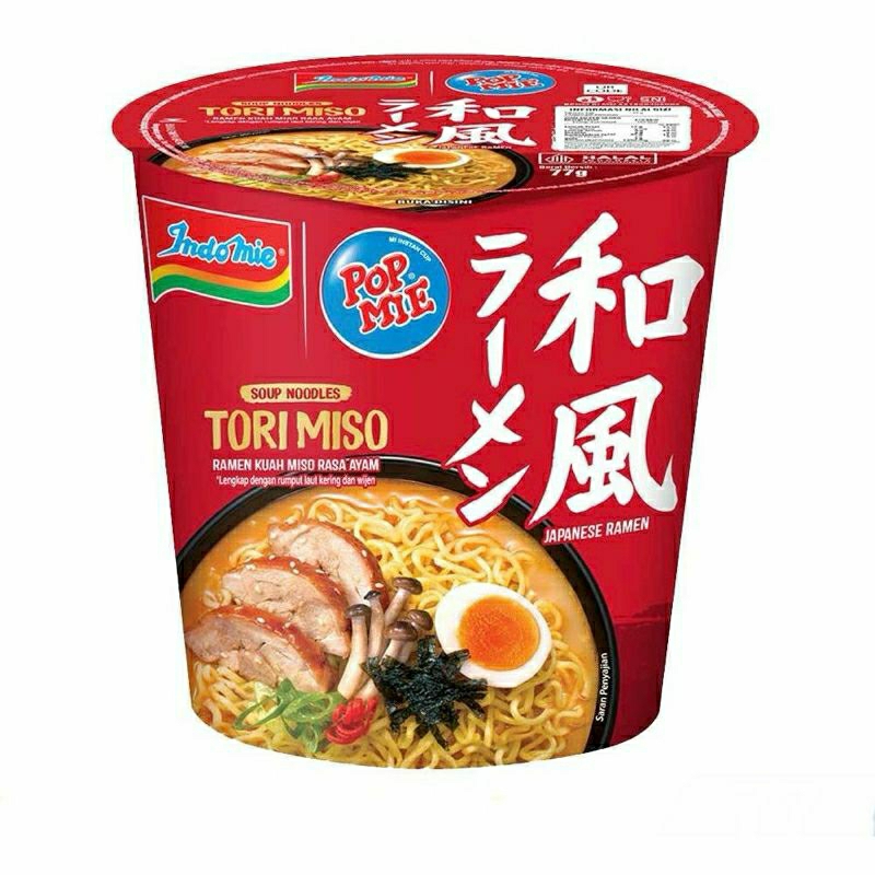 

Pop mie tori miso ramen kuah rasa ayam 77g