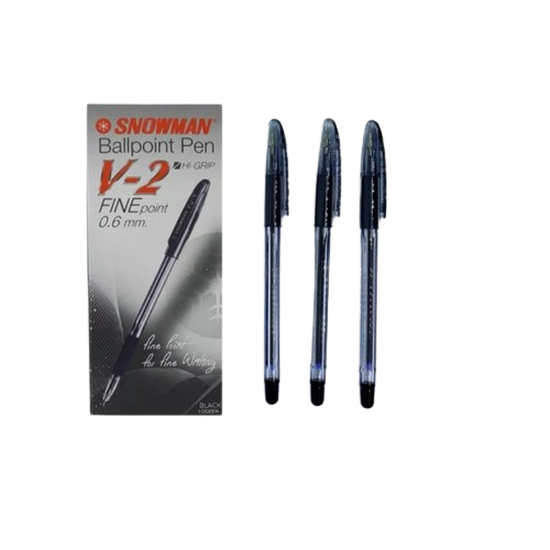 

Pulpen Snowman V-2 0,6 mm isi 12 pcs