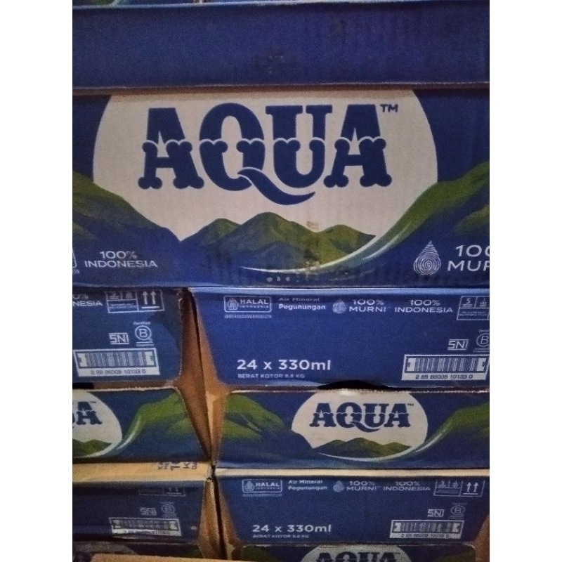 

aqua 330ml isi 24 pcs