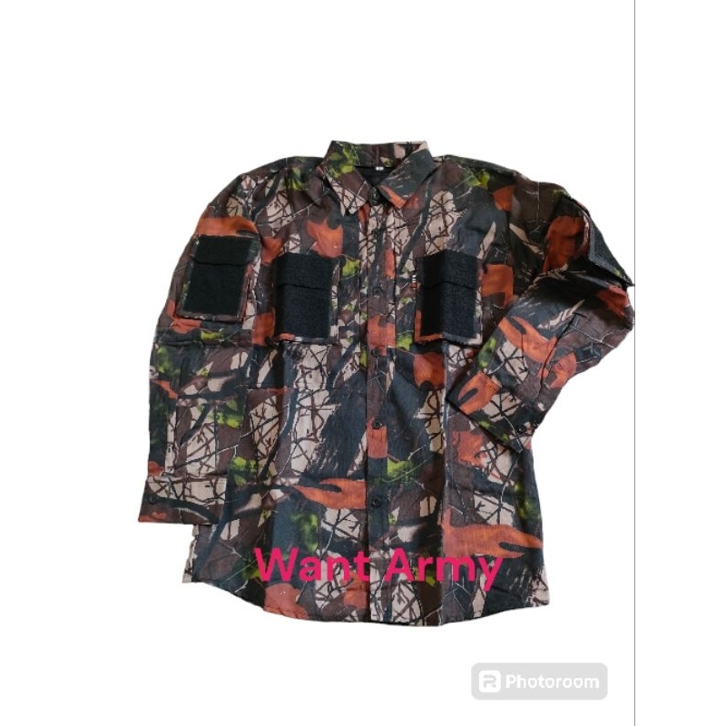 Kemeja camo perbakin/kemeja berburu tactical/kemeja hunting/baju camo perbakin/moassyoak