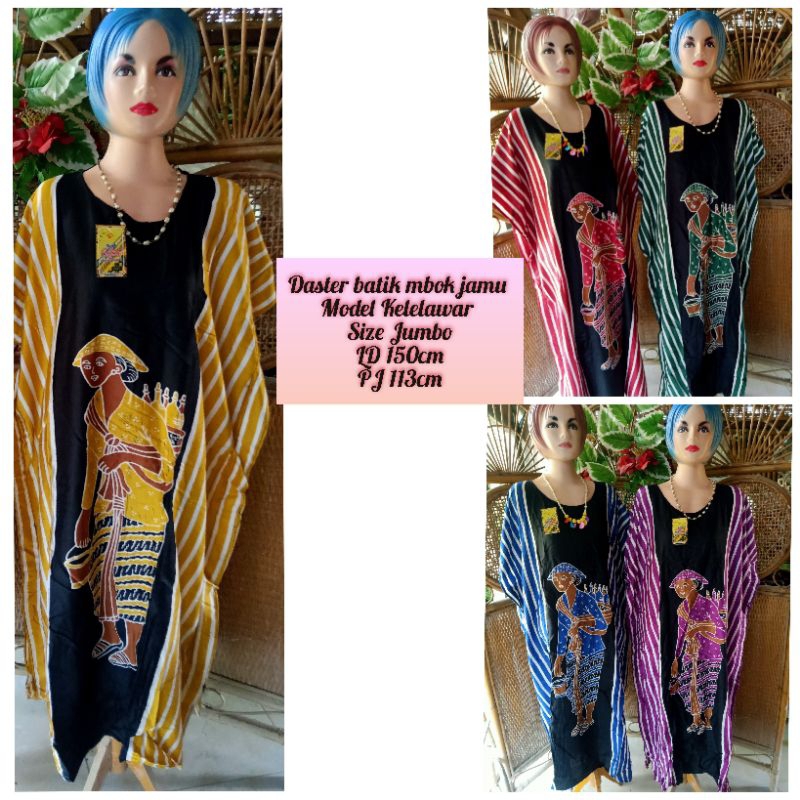 Daster batik mbok jamu jumbo