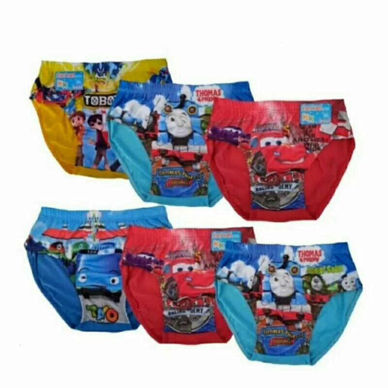 MURAH 6PC CELANA DALAM ANAK LAKI LAKI 1 LUSIN CELANA DALAM ANAK LAKI LAKI