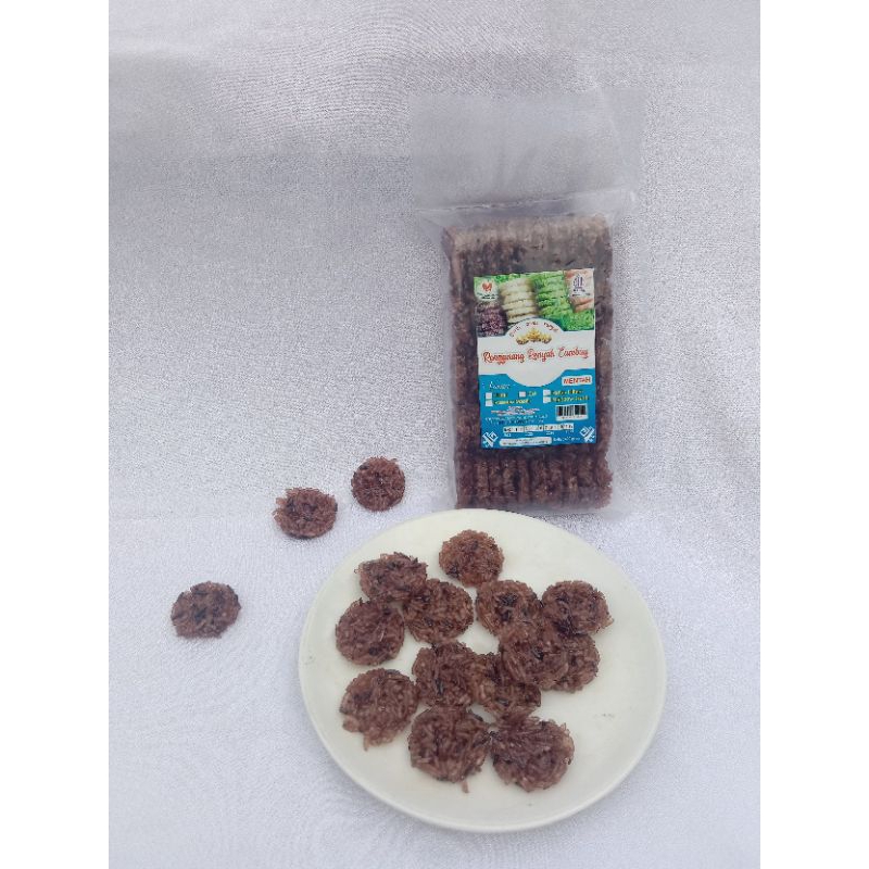 

Rengginang Mentah Mini Ketan hitam Cumbuy 230gr isi 50