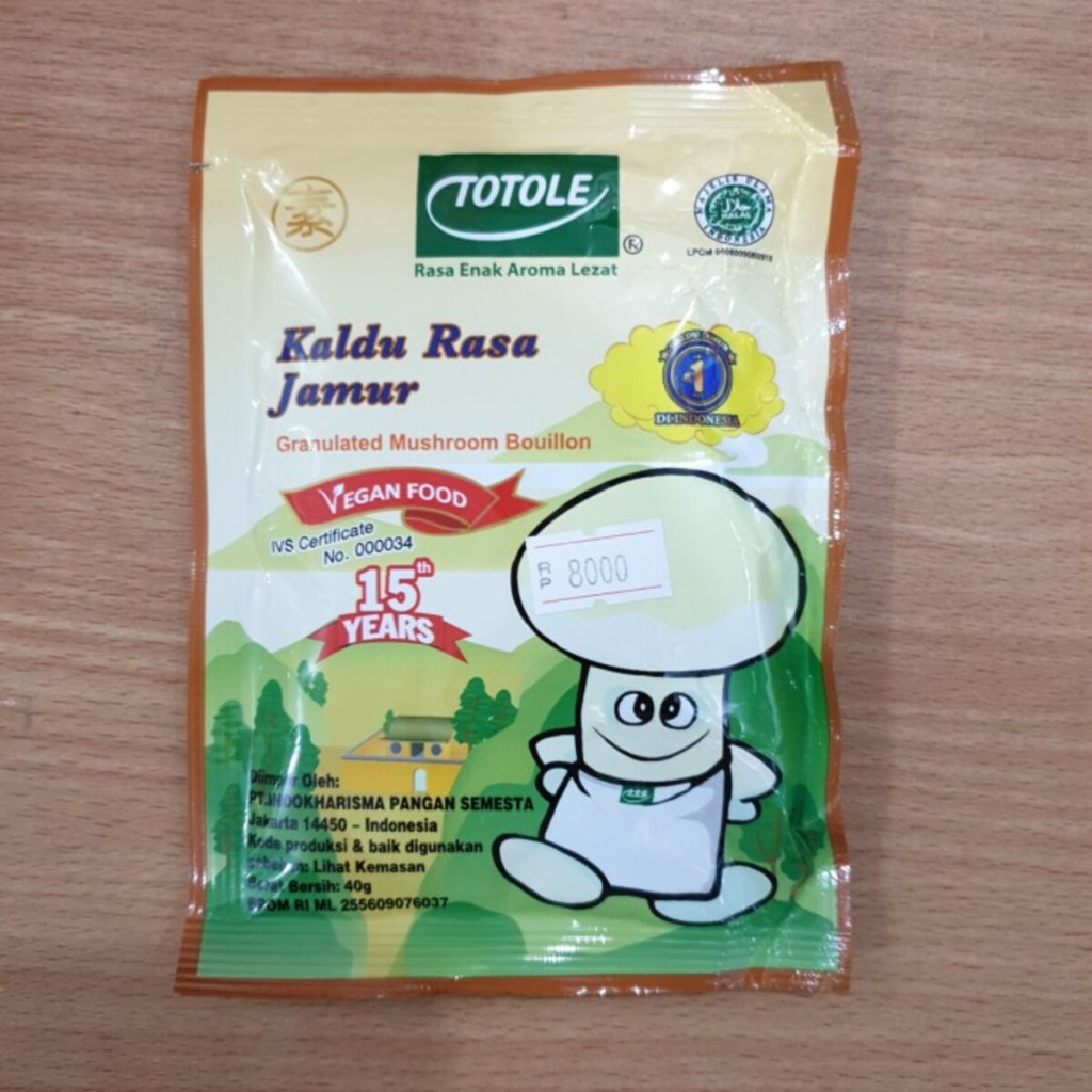 

(40 gr) TOTOLE KALDU JAMUR Bumbu Penyedap Rasa