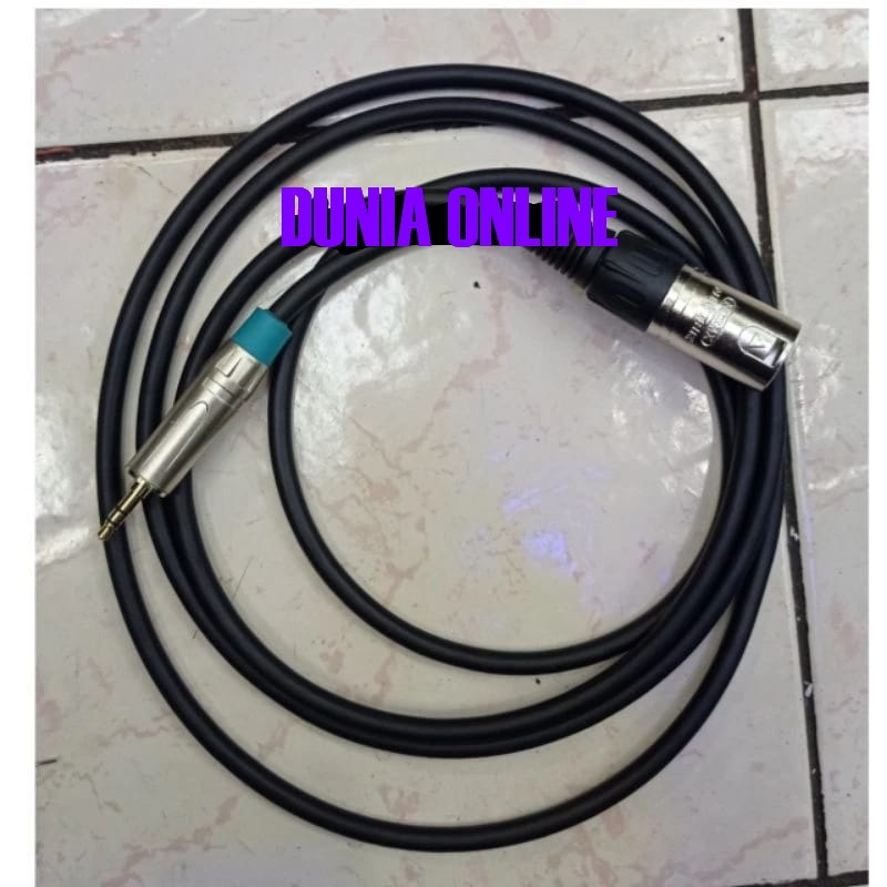 KABEL XLR MALE TO 3.5MM KABEL CANON COWOK KE 3.5MM KABEL HP / LAPTOP KE SPEAKER AKTIF