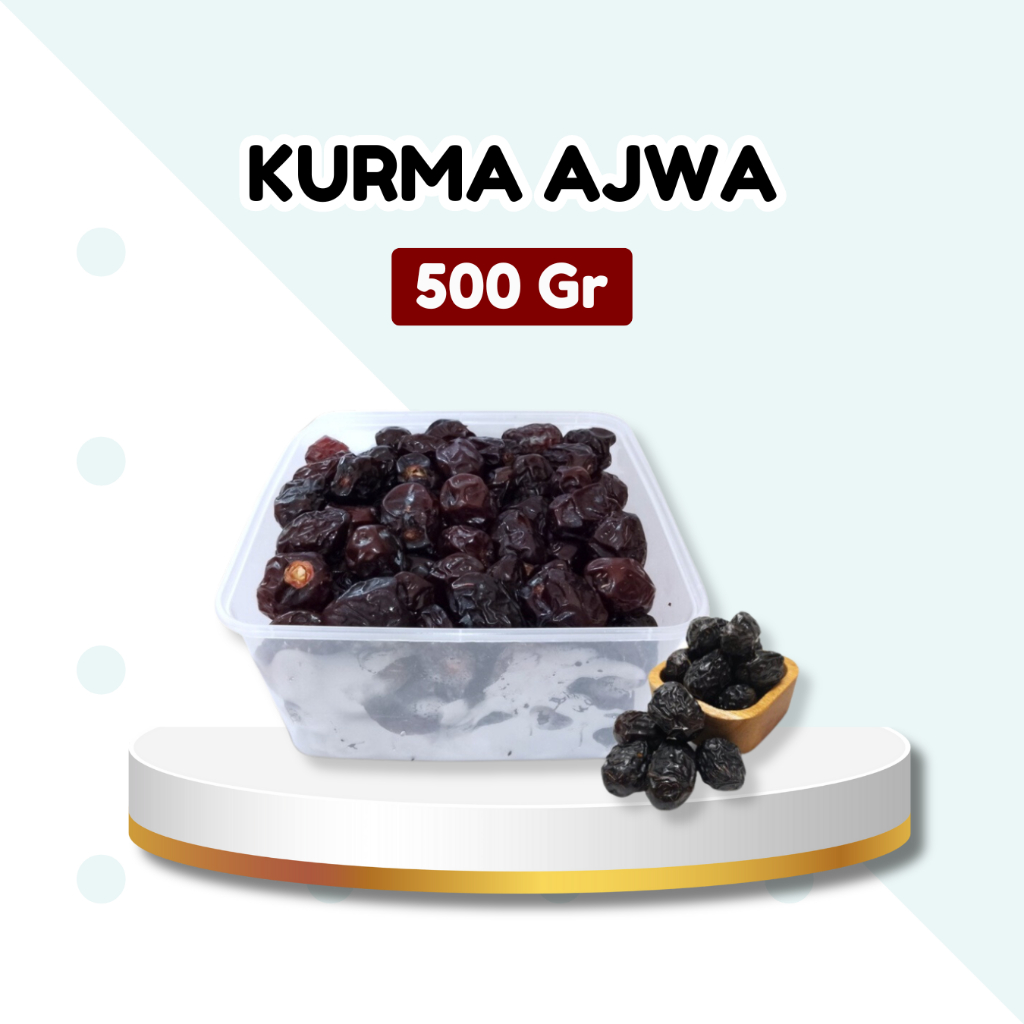 

Kurma Ajwa Jumbo 500 gr | Kurma Ajwah Ukuran Besar | Kurma Nabi 500gr | Kemasan Repack Thinwall