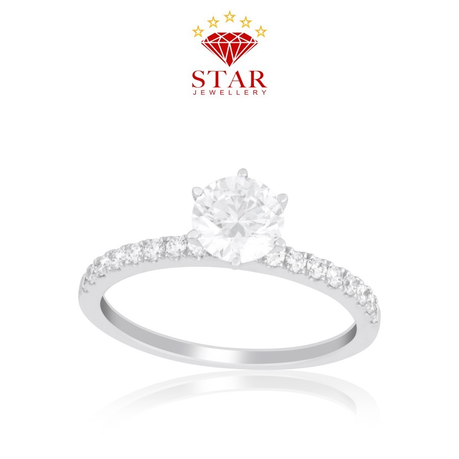 Cincin Berlian Solitaire Sertifikat GIA LPLR1091441 - Star Jewellery