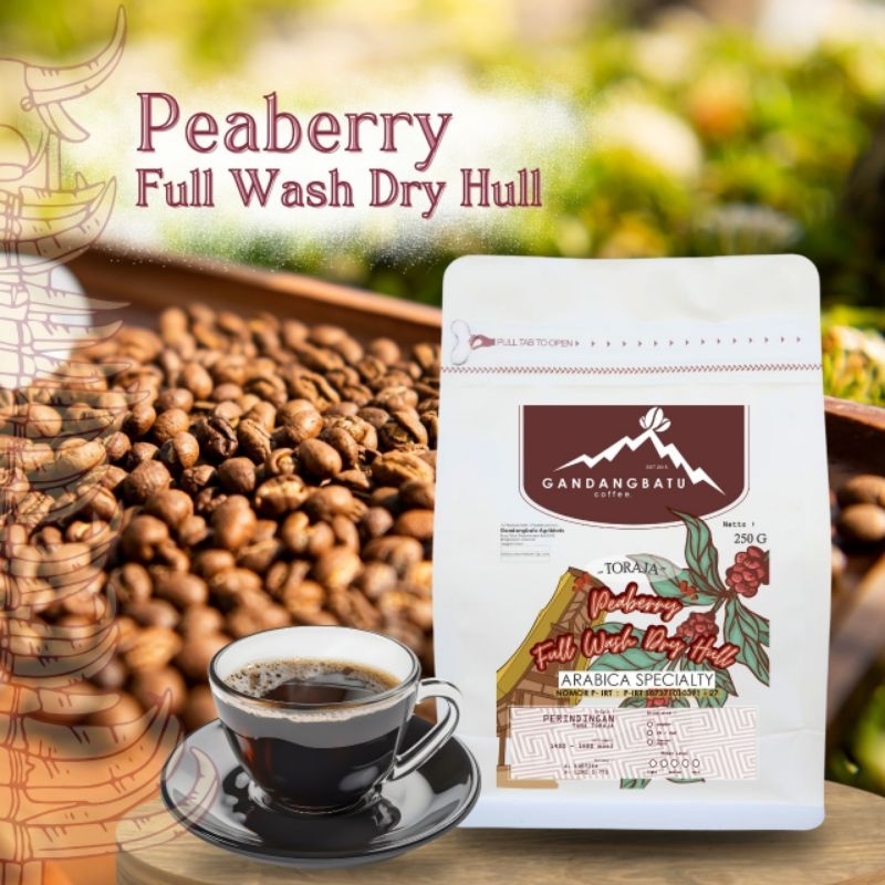 

Kopi Arabika Toraja Peaberry kemasan 250 gram