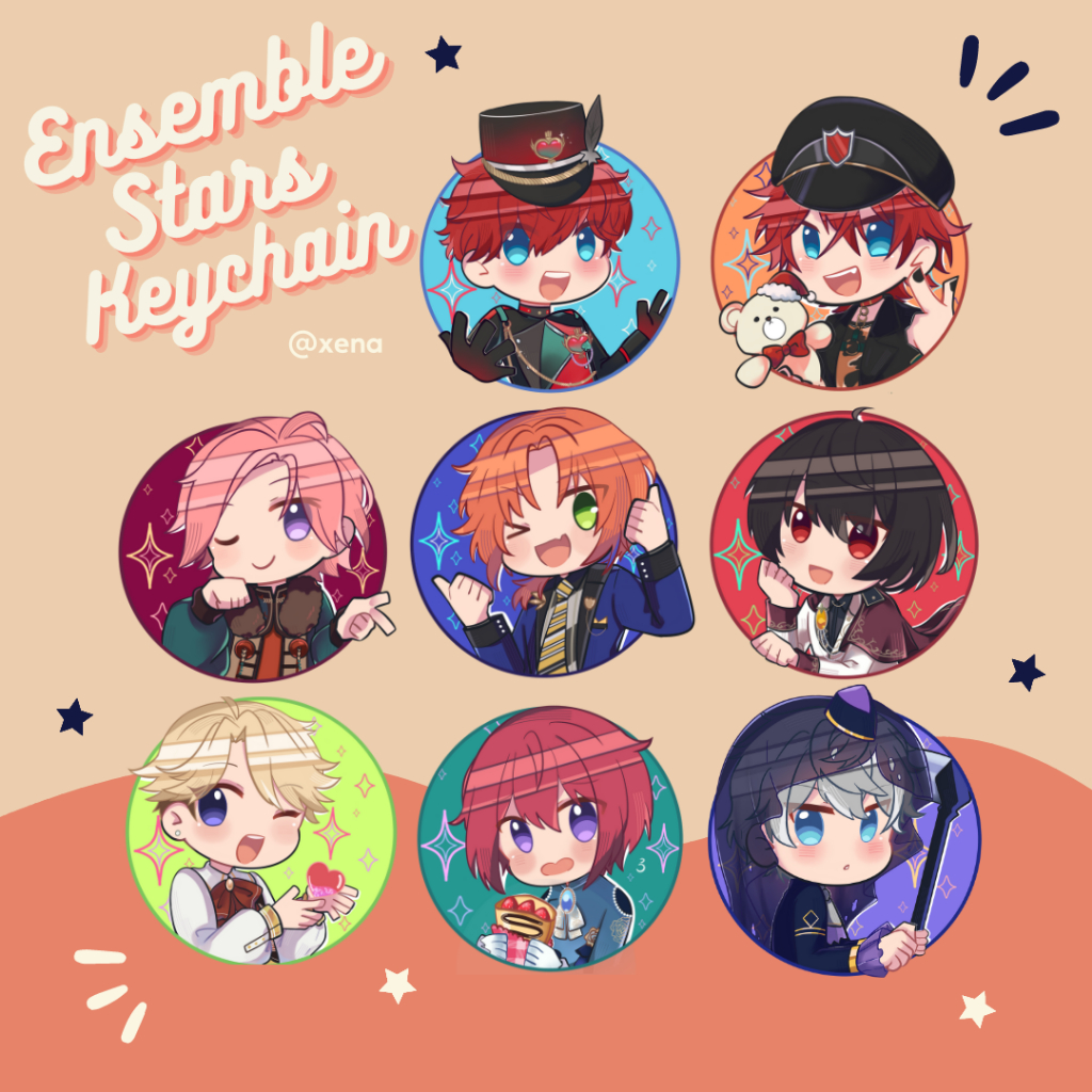 (Ready Stock) Ensemble Stars Fan Merch Acrylic Keychain by xena