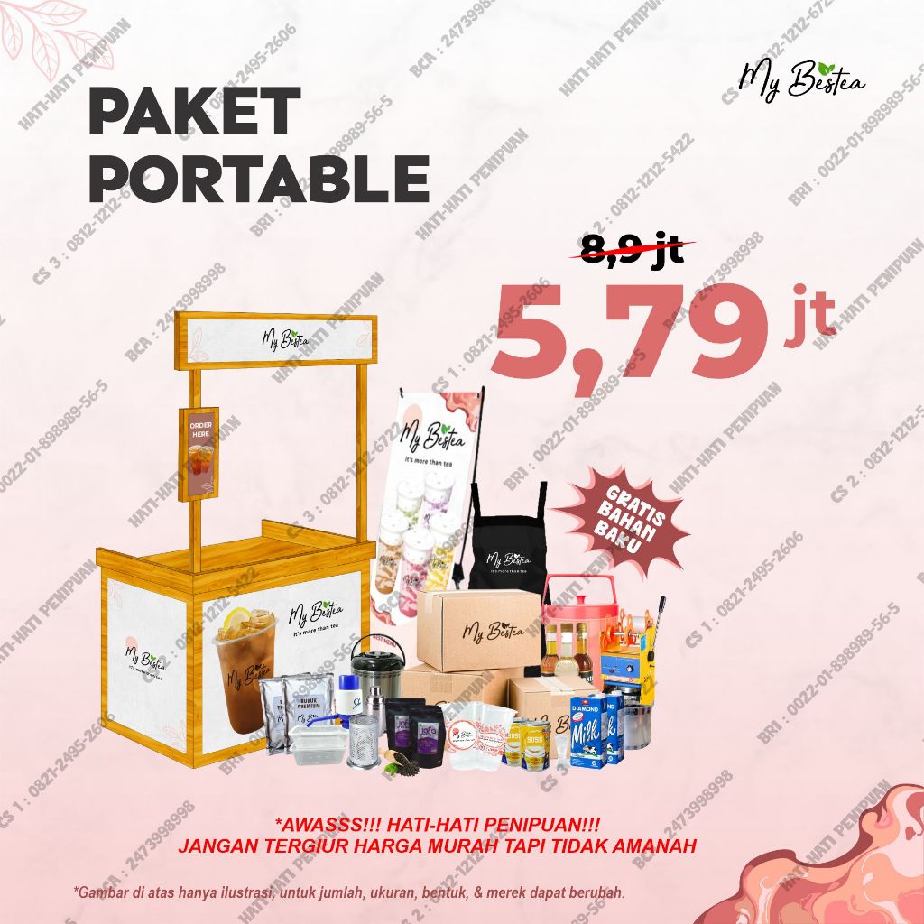 

Paket Lengkap Usaha Minuman Teh - Paket Portable