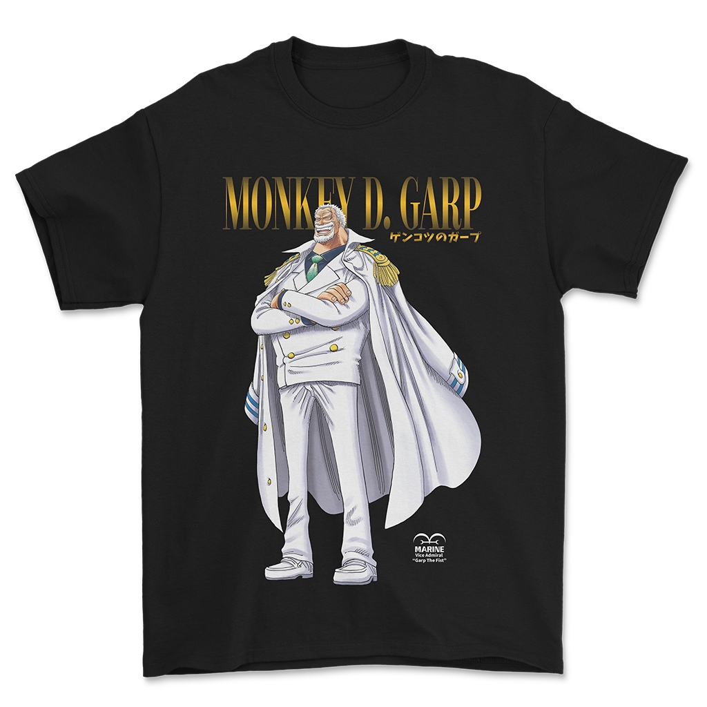 Kaos Anime One Piece - T Shirt Monkey D. Garp - Marine Vice Admiral