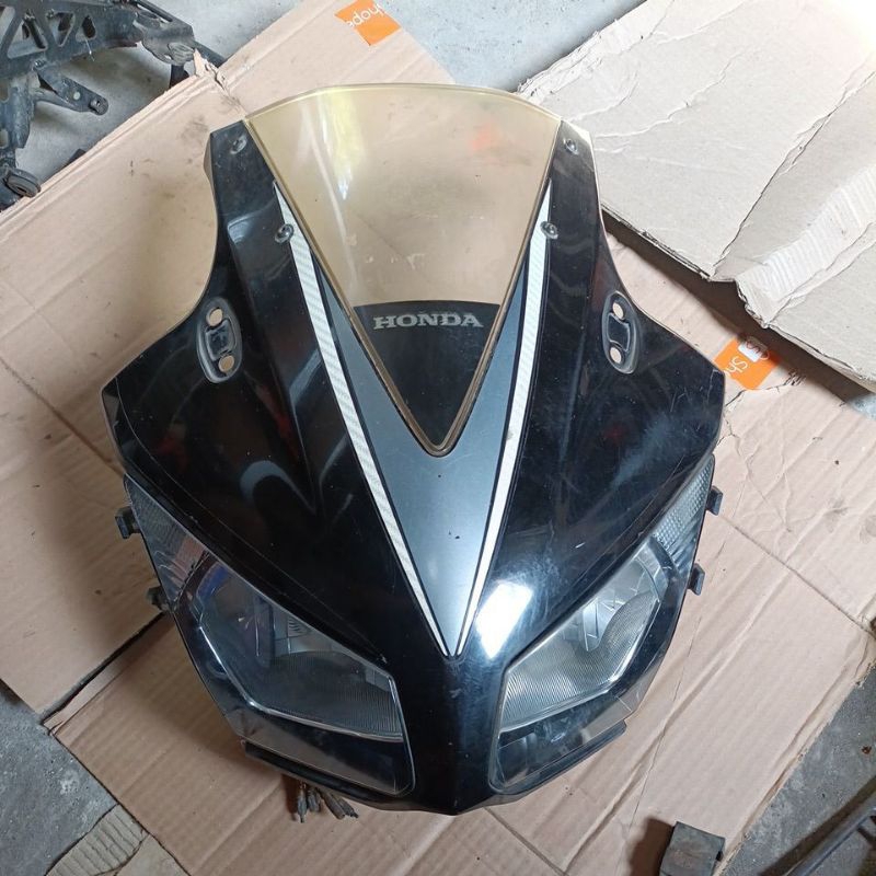 headlamp batok visor depan full set 2nd ori cbr150 k45a cbr lokal