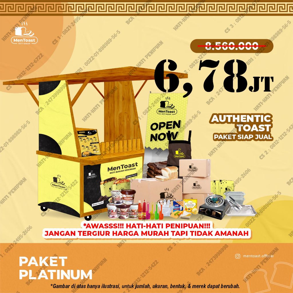 

Paket Usaha Makanan Terlengkap dan Terlaris - Paket Platinum