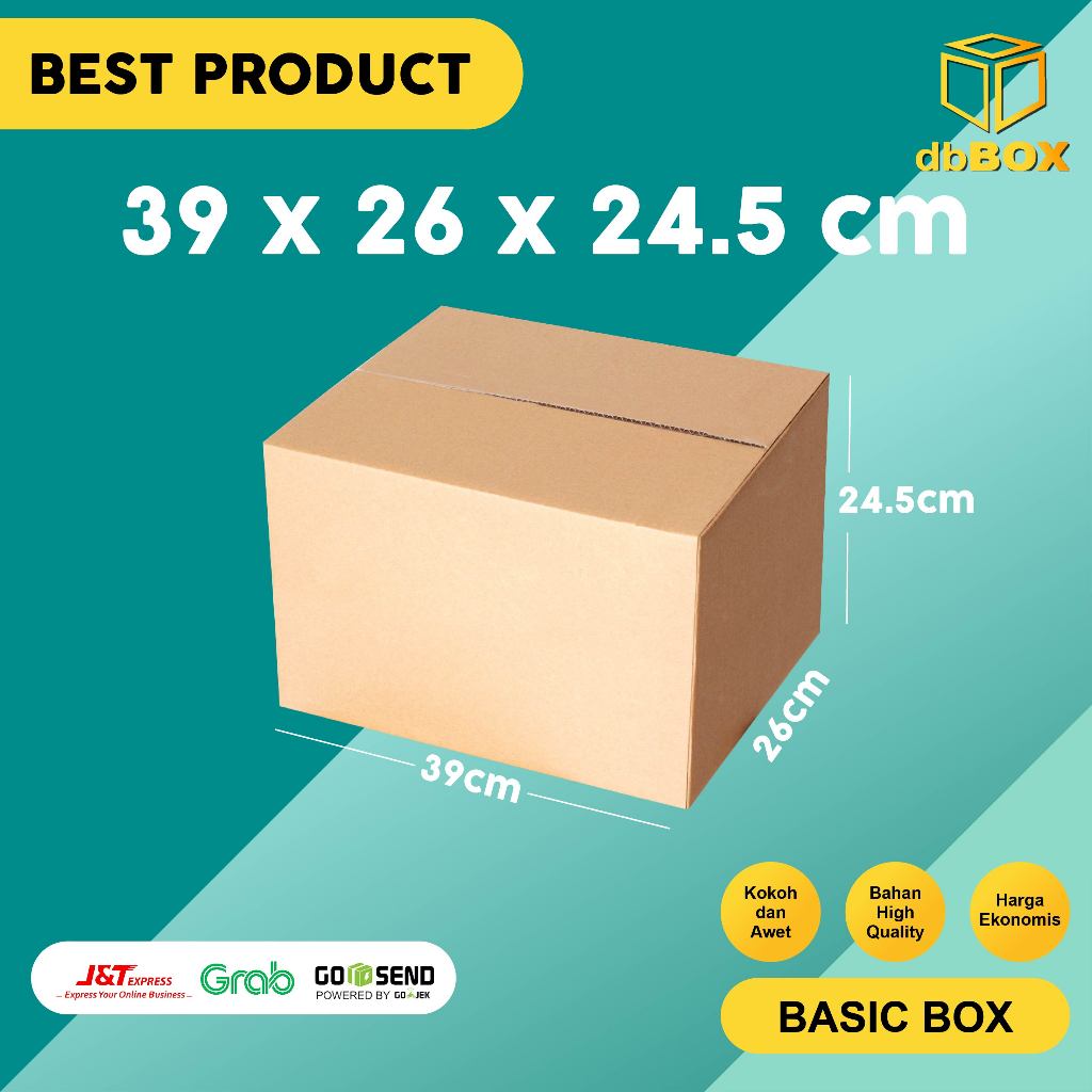 

(10Pcs) BOX KARDUS 39x26x24,5 cm DUS PACKING