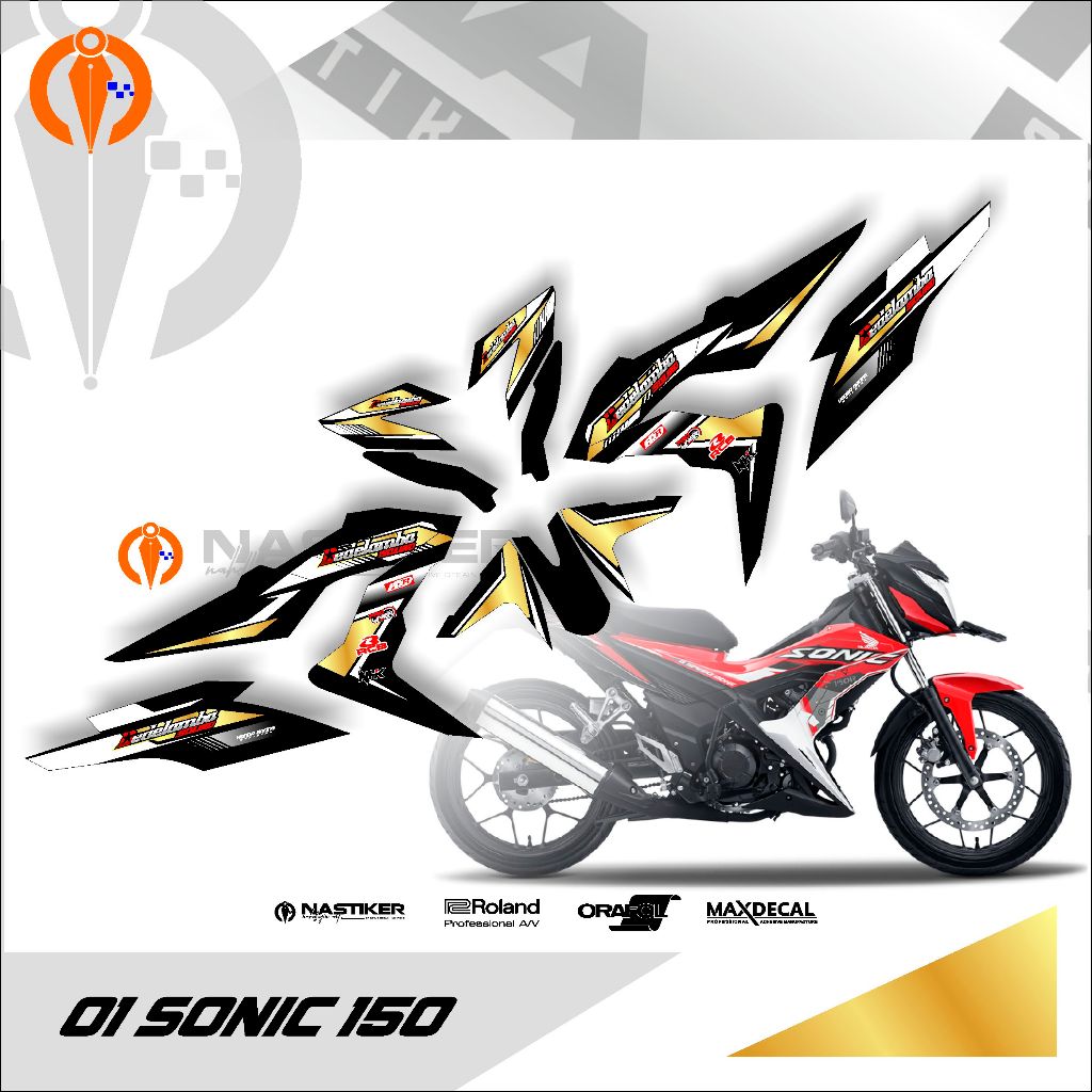decal SONIC stiker decal SONIC full body superglosy desain simple free request