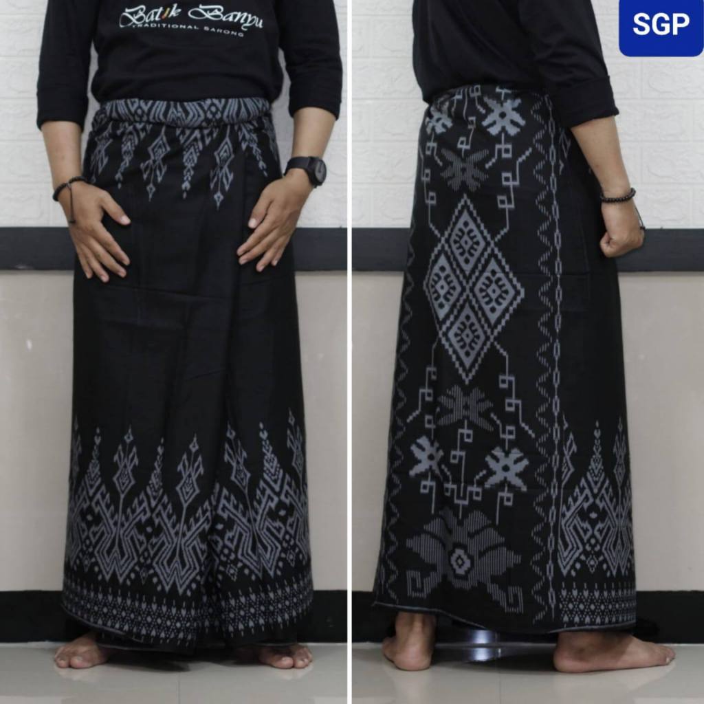 favorit saskara - sarung batik pria remaja dewasa sarung wadimor halus sarung katun printing merah -