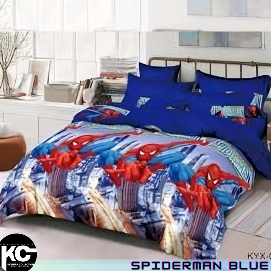 BEDCOVER SET KARAKTER/Bedcover+Seprai Set Anak Motif Gambar  Karakter Anak Laki-Laki