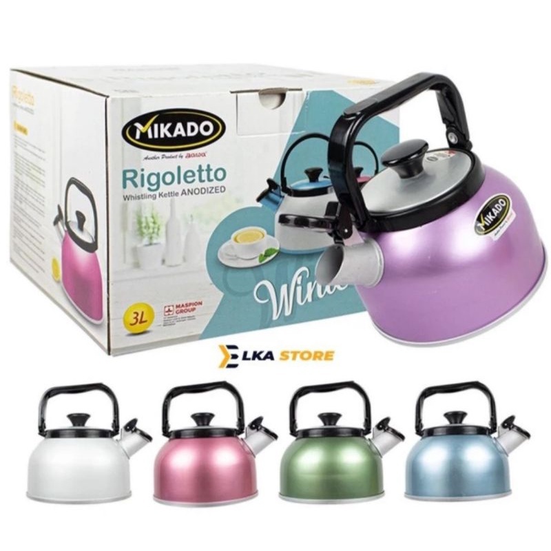 Teko ceret siul bunyi whistling kettle rigoletto mikado