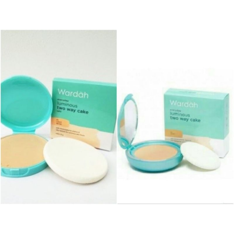 Wardah Luminous Two Way Cake & Wardah Luminous Two Way Cake Refill 12 gr