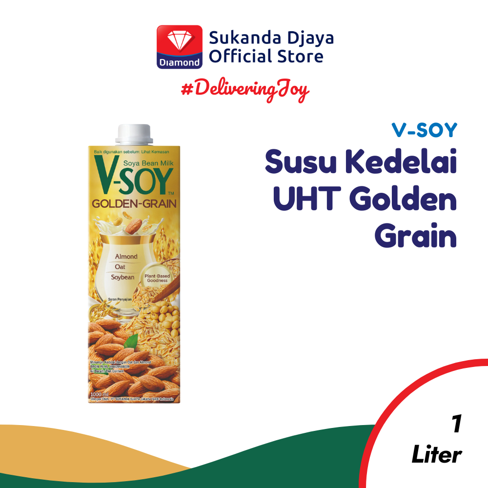 

V-Soy Susu Kedelai Golden Grain 1 L