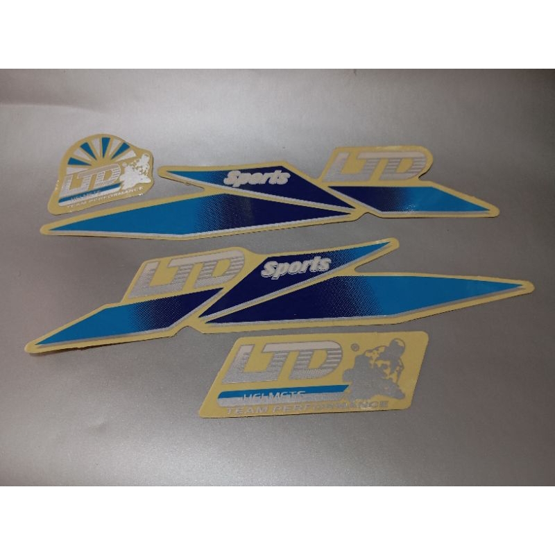 stiker helm LTD (biru)