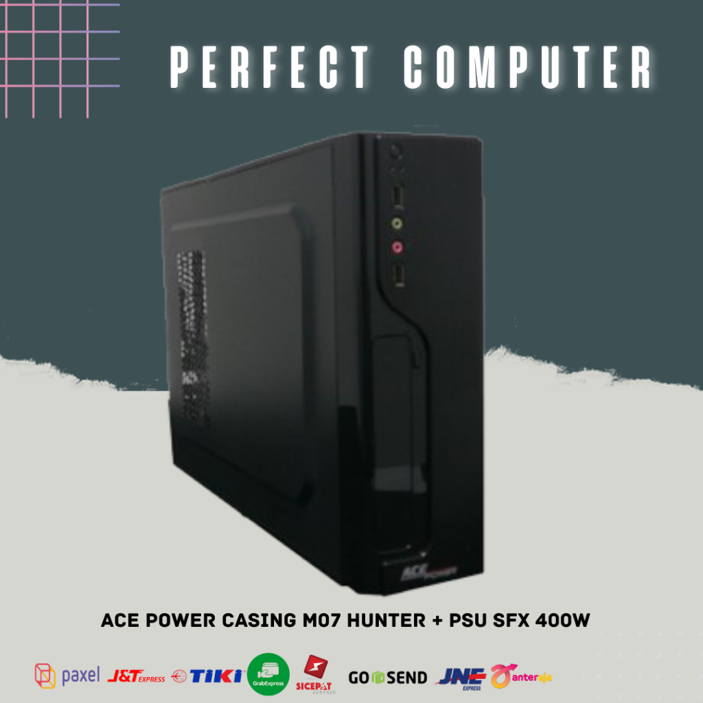 CASING Ace Power M07 Hunter + Psu SFX 400W