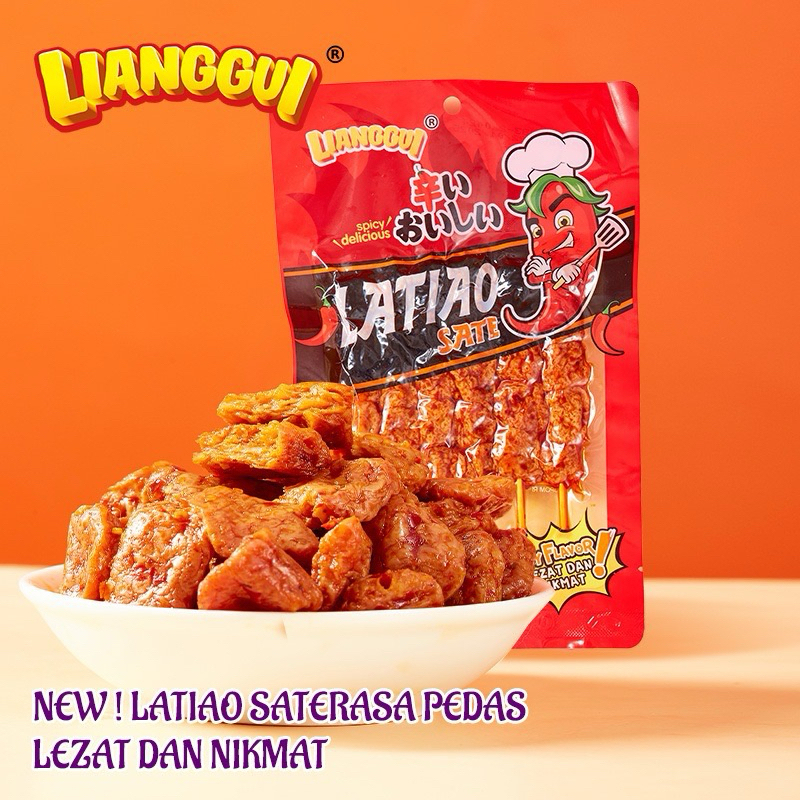 

Lianggui Latiao Sate 80g Lianggui latiao BBQ 80g Latiao Pedas Spicy latiao