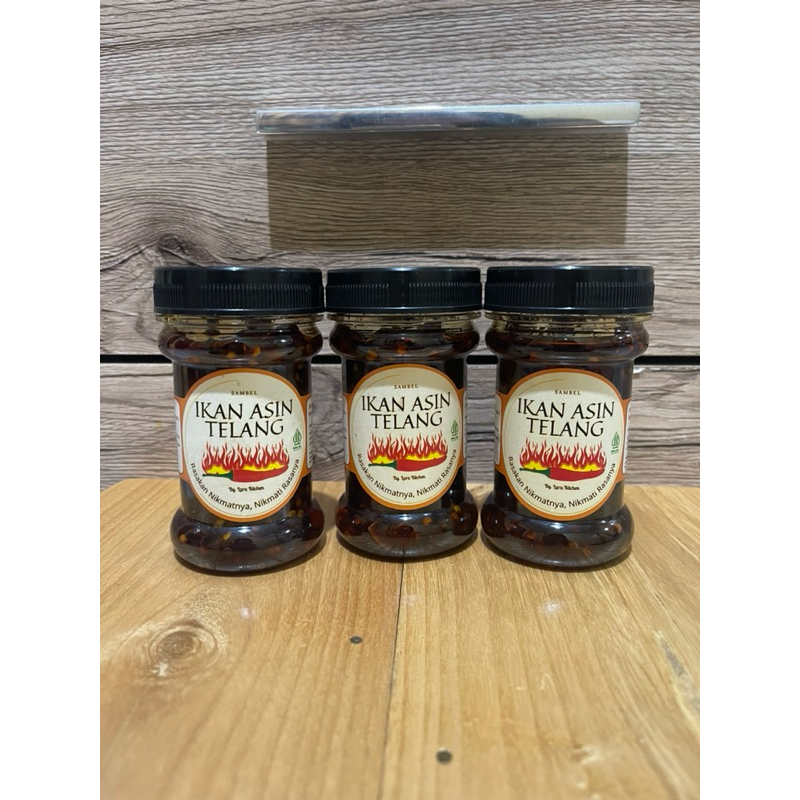 

SAMBEL IKAN ASIN TELANG TENGGIRI kemasan 150gram
