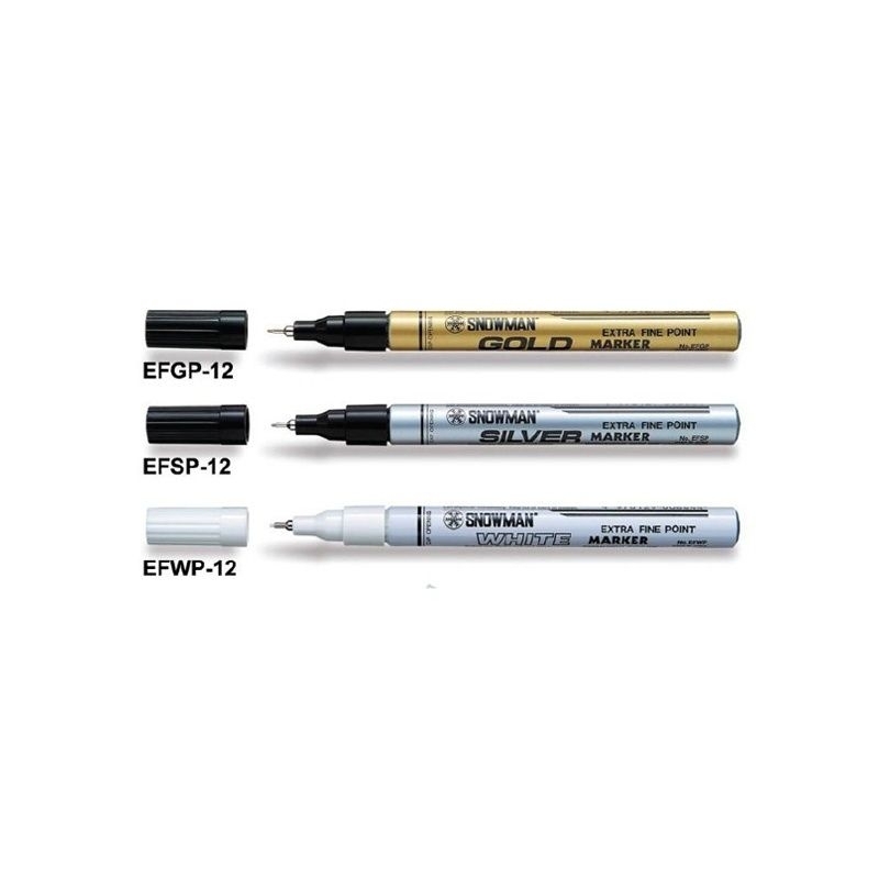 

Spidol Snowman Marker Fine Point / Spidol Snowman Marker Extra Fine Point / Spidol Snowman Gold / Spidol Snowman Silver / Spidol Snowman White