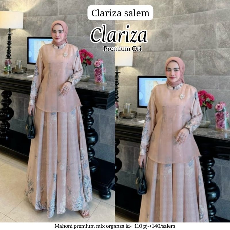 Dress Muslim Panjang Mix Organza Premium