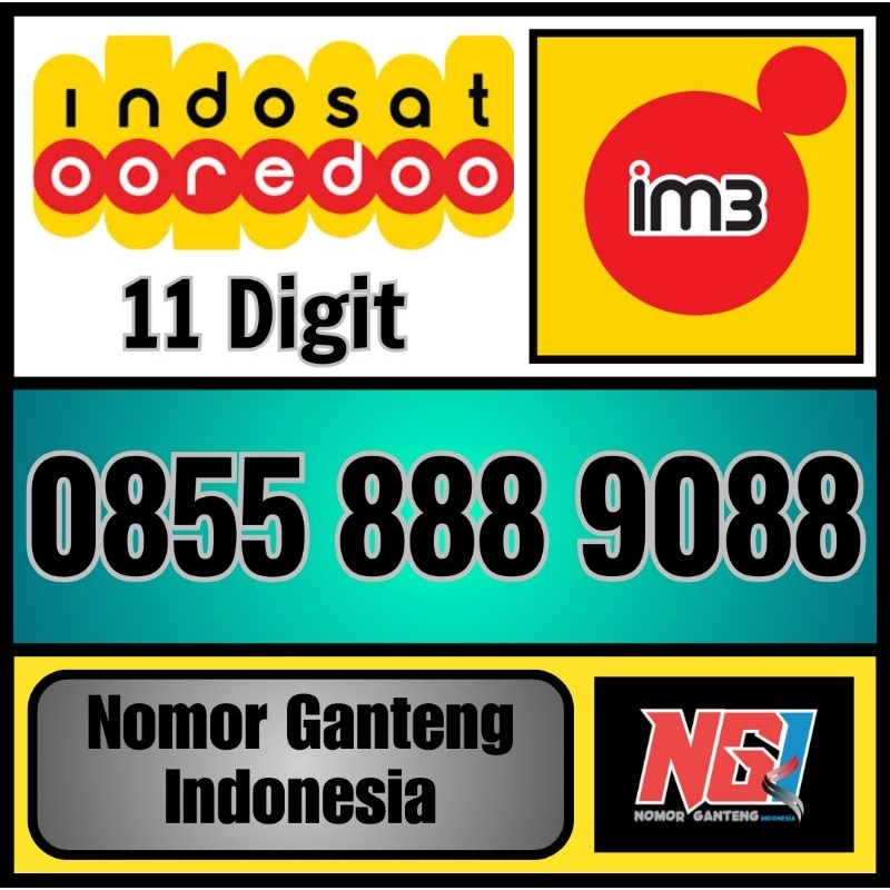 Nomor cantik Indosat im3 ooredoo 888 9088