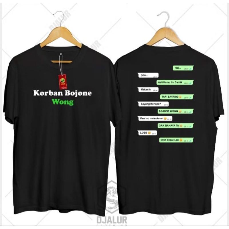 KAOS DISTRO KORBAN BOJONE WONG