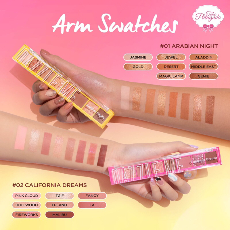 Dazzle Me The World Traveller Eyeshadow Palette - Dazzle Me Eyeshadow - Dazzle Me Arabian Nights - D