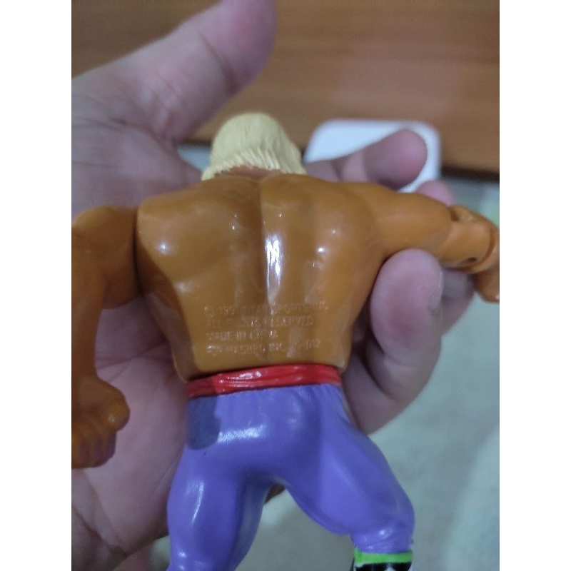 figure rare wwf real wrestling action with rocket blast owen hart hasbro series 7