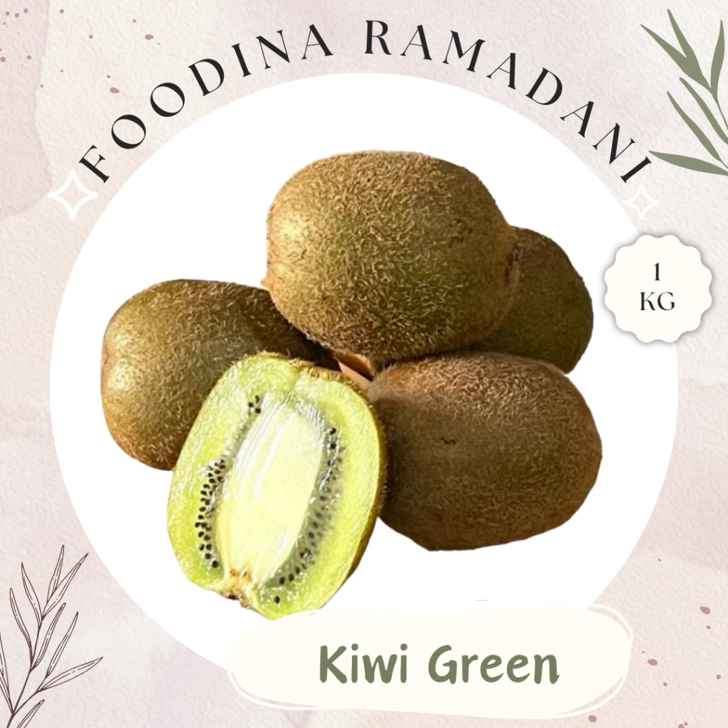 

BUAH KIWI Green Hijau Import - Kiwifruit Fresh [ Berat 1.000gr ] Harga Per KG