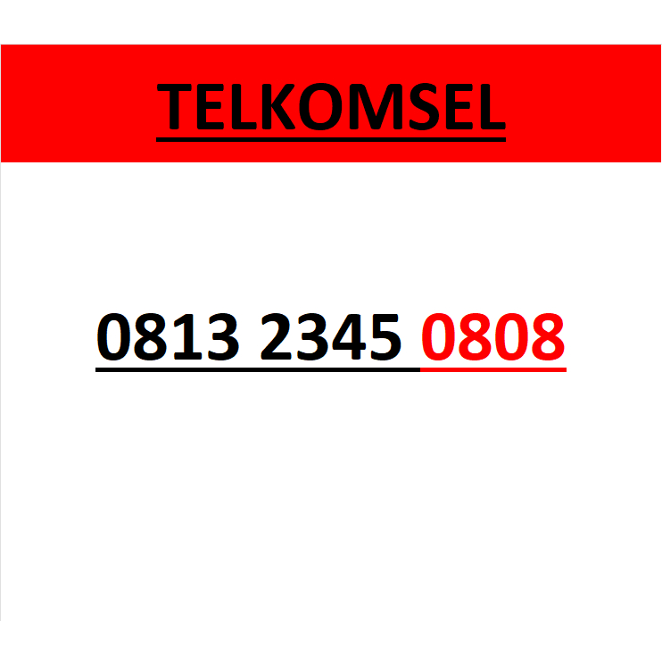Nomor cantik telkomsel simpati seri abab 0808 murah lengkap w6000