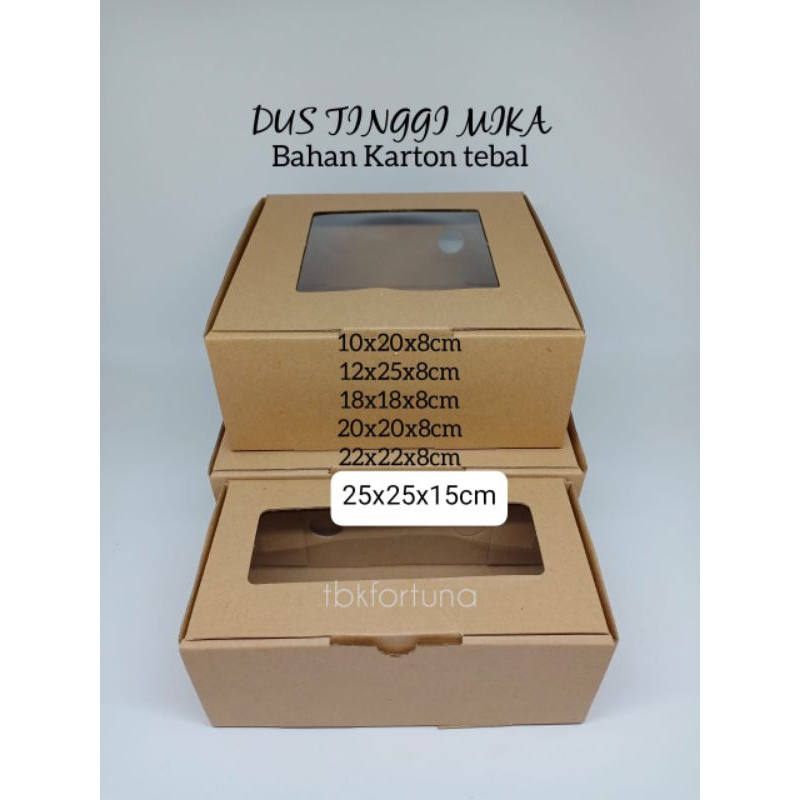 

Dus Tinggi Mika uk 25x25x12cm (1pcs)