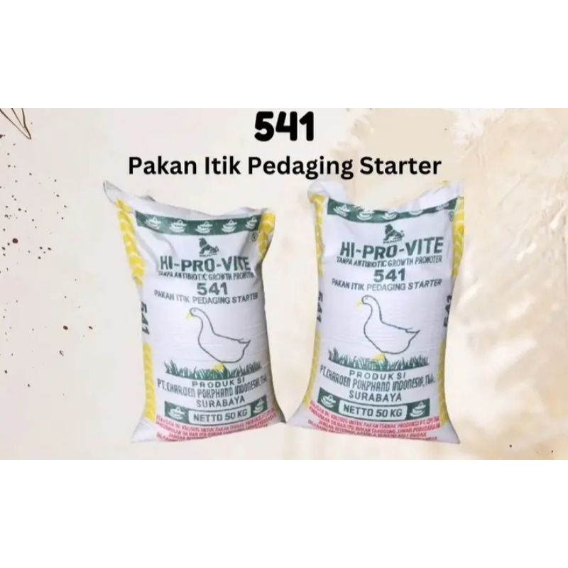 Hi Pro Vite 541 Pakan Itik Ayam Unggas Starter Pedaging 1Kg