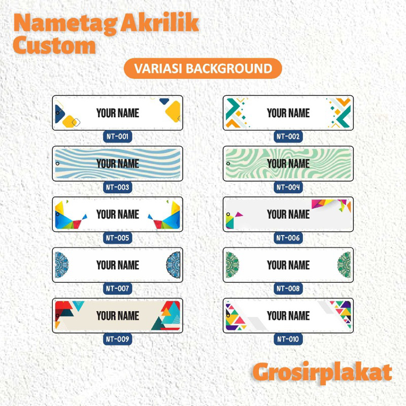 

Nametag Akrilik Custom SEHARI JADI