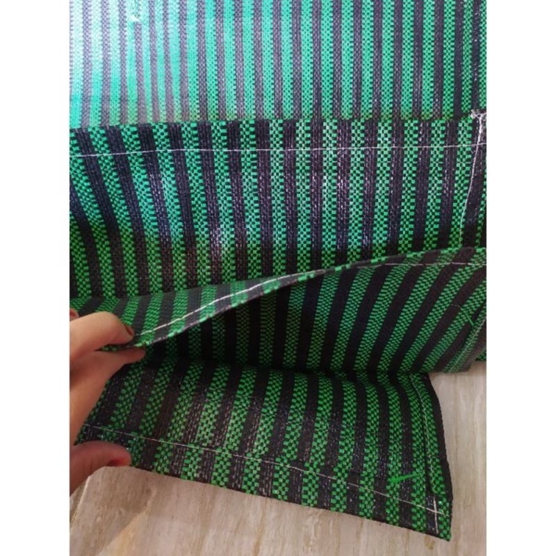 READY 4x6 terpal Hijau lorek hitam hamparan terpal jemur padi terpal hijau lorek terpal