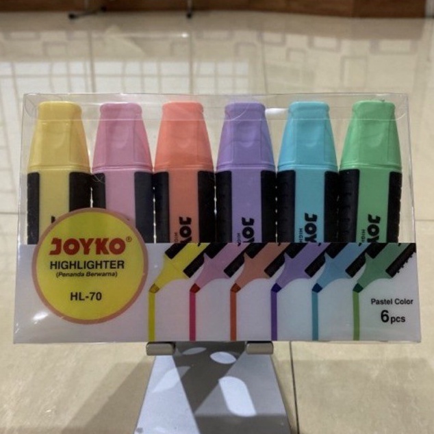 

KODE F36S Highlighter Pastel Color Set isi 6 HL7 Joyko