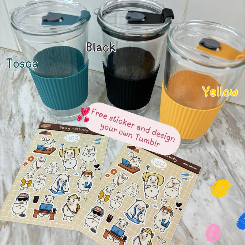 AIKO - XOXO Tumblr/Tumblr Kopi/ Tumblr aesthetic/ Tumblr Kaca/Gelas Kaca