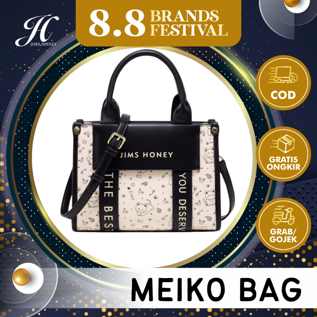 JIMS HONEY MEIKO BAG Tas Selempang Wanita Korea Sling Bag Terbaru Aesthetic