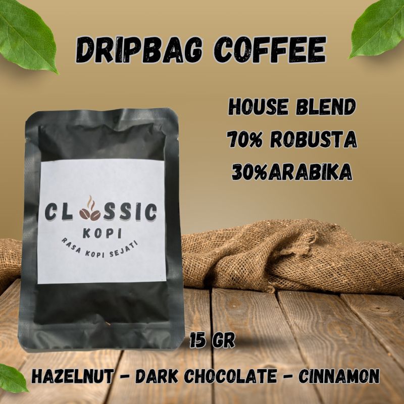 

Kopi Drip Coffee Classic 70.30 Robusta Arabika