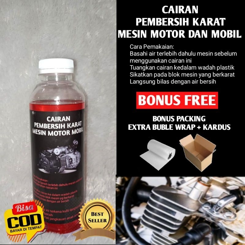 Cairan pembersih karat dan kerak mesin motor dan mobil / Cairan pembersih karat mesin motor dan mobi