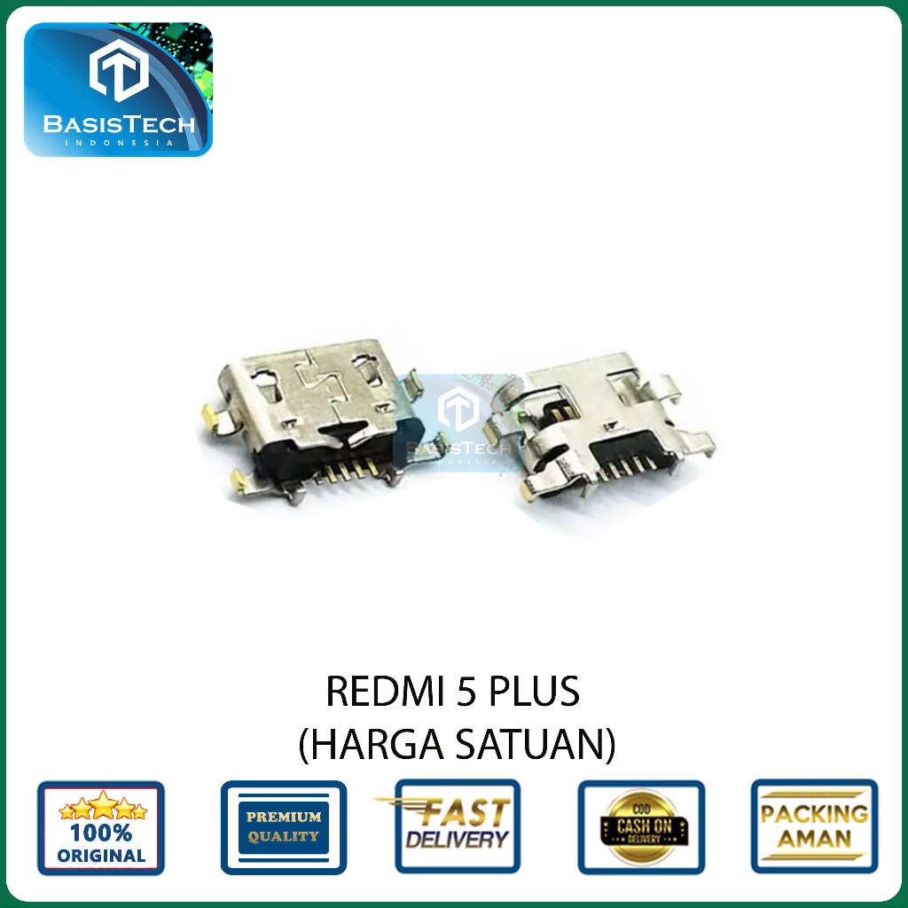 KONEKTOR LUBANG CAS CHARGER XIAOMI REDMI 5 PLUS - ORI