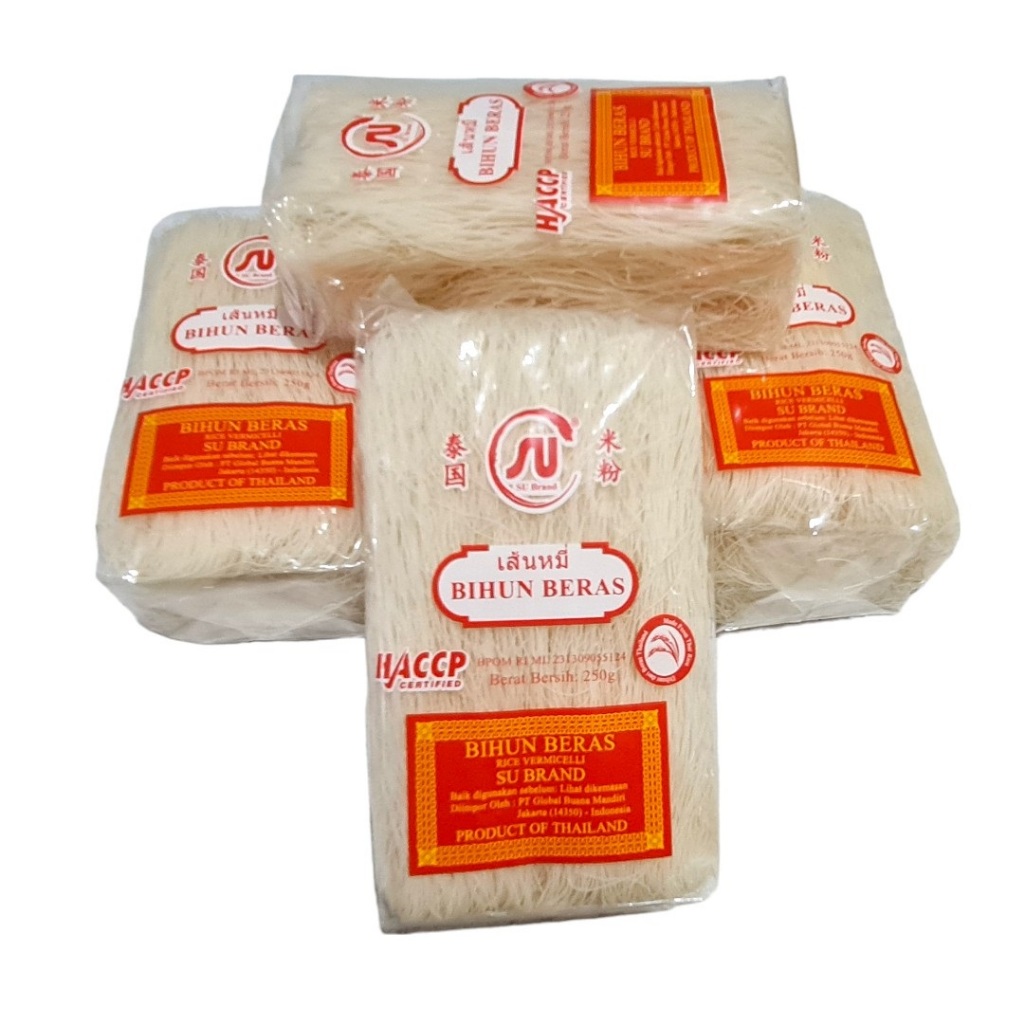 

Bihun Beras Angel Hair Rice Vermicelli SU Brand 250 Gram