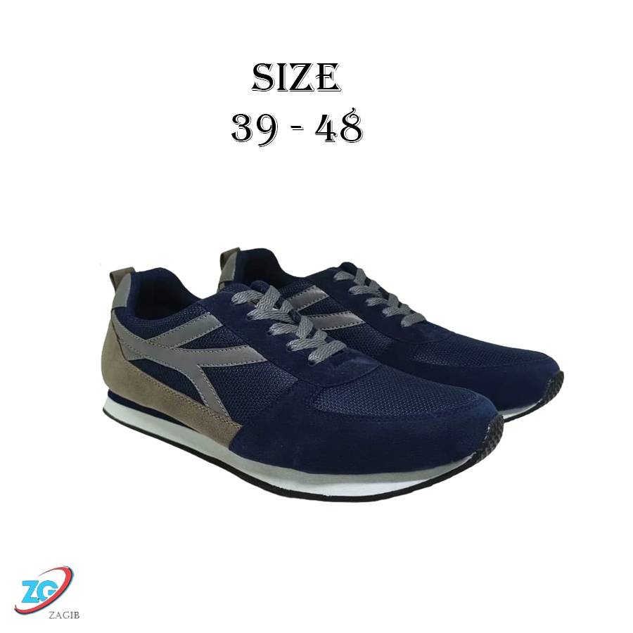Sepatu Casual Pria Original Branded Keren Sneaker Olahraga Sport Fitness Ukuran Besar Jumbo