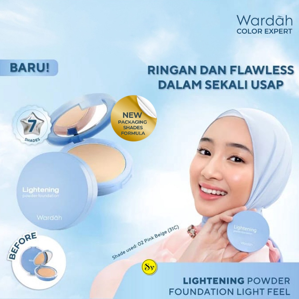 WARDAH LIGHTENING TWO WAY CAKE POWDER FOUNDATION SPF 15 j H3B7