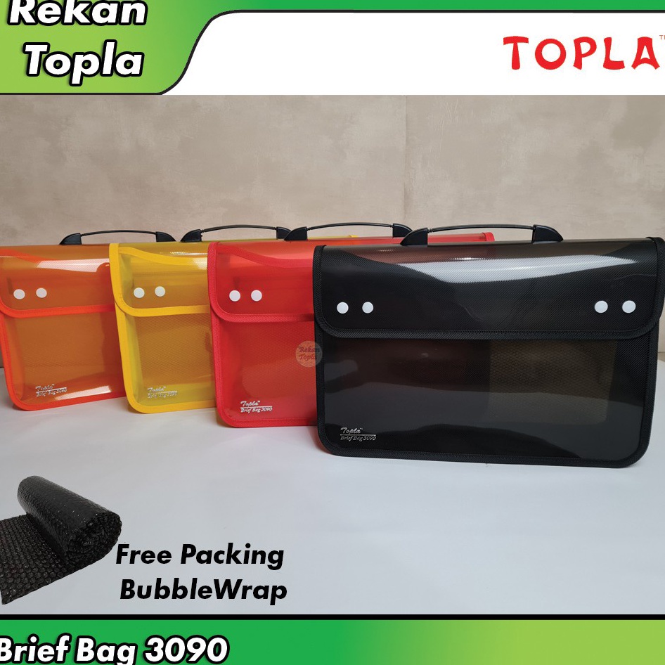 KODE V23Y Tas Map Plastik  Map Bag Kancing Dua  Tas dokumen Sekolah  Tas Kancing Jinjing  Tas Kancin